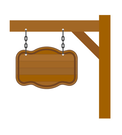 wooden board made of wood cartoon stock vector illustration isolated on white backgroundのイラスト素材