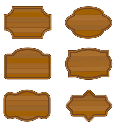 wooden board made of wood cartoon stock vector illustration isolated on white backgroundのイラスト素材