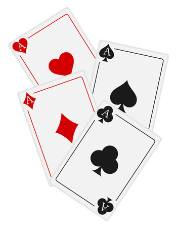 casino cards ace stock vector illustration isolated on white background