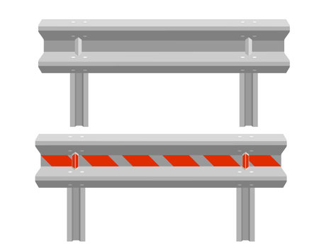 road barriers to restrict traffic transport stock vector illustration isolated on white backgroundのイラスト素材