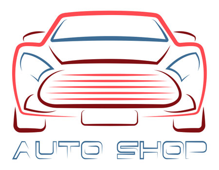 car logo for your business or company vector illustration isolated on white backgroundのイラスト素材