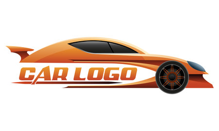 car logo for your business or company vector illustration isolated on white backgroundのイラスト素材