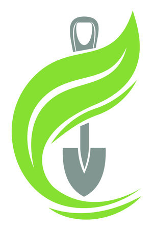 gardenig club logo for your business or company vector illustration isolated on white backgroundのイラスト素材