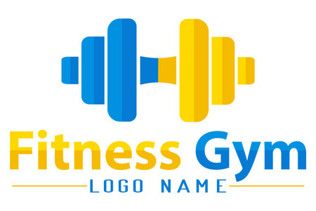 fitnessgym logo creative and original for your business or company logotype vector illustration isolated on white backgroundのイラスト素材