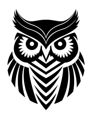 owl logo creative and original for your business or company logotype vector illustration isolated on white backgroundのイラスト素材