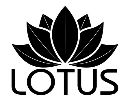 lotus balance harmony logo creative and original for your business or company logotype vector illustration isolated on white backgroundのイラスト素材