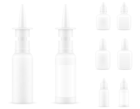 medical bottle drops for the treatment of diseases vector illustration isolated object iconsのイラスト素材