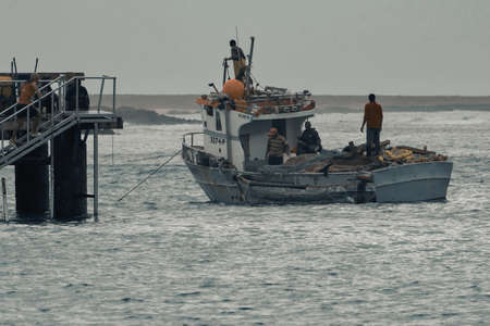 Fishing boat at the mooring.