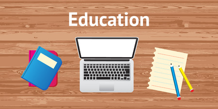 education concept flat design のイラスト素材