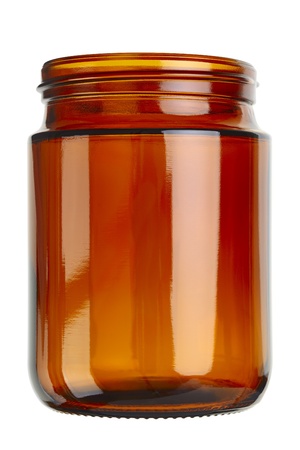 Close up of a empty preserving glass isolated on white.
の写真素材