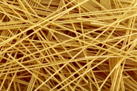 Raw bio whole grain pasta as food background. DFF image, Adobe RGBの写真素材