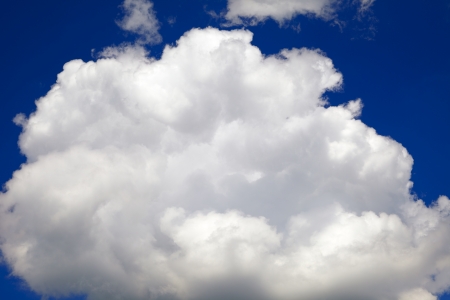 Beautiful white summer clouds as interesting  sky backgroundの写真素材