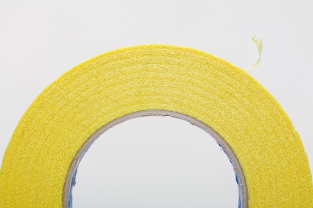 lose up of sticky tape on white backgroundの写真素材