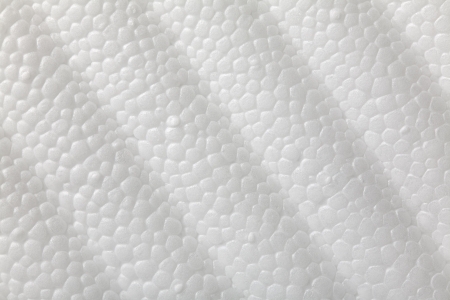 Close up of a white polystyrene foam surface as a backgroundの写真素材