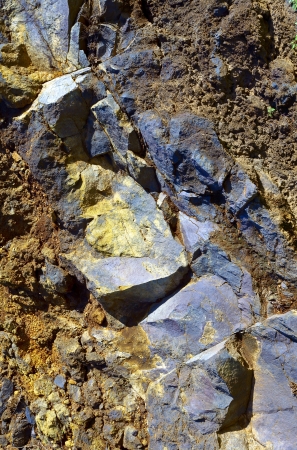 A volcanic rock formation near Puerto de la Cruz, Tenerife, Canary Islands, Spainの写真素材
