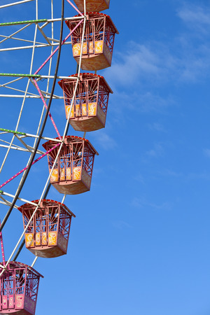 Ferris wheel in Puerto de la Cruz, Tenerife, Canary Islands, Spain.の写真素材