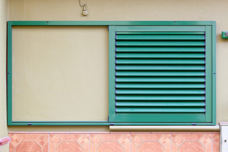 Old historic window in Puerto de la Cruz, Tenerife, Canary Islands, Spainの写真素材
