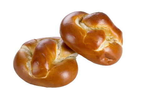 Bread roll isolated on white  background.の写真素材