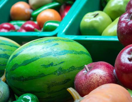 Artificial fruit in the shop.の写真素材