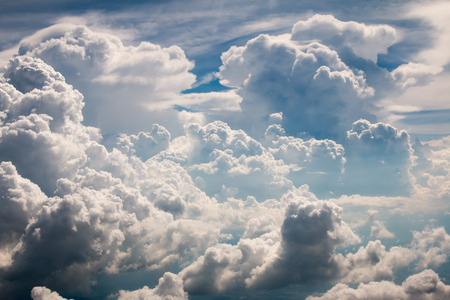 Great cloud shooting from airplane.の写真素材