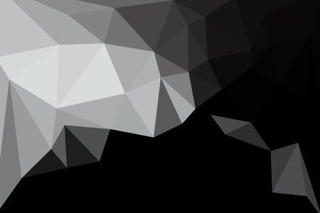 black and white polygon for background design.の写真素材
