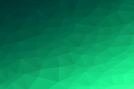 green geometric rumpled triangular low poly origami style gradient illustration graphic background.の写真素材
