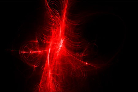 red glow energy wave. lighting effect abstract background for your business.の写真素材