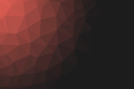 red orange geometric rumpled triangular low poly origami style gradient illustration graphic background. polygonal design for you.の写真素材