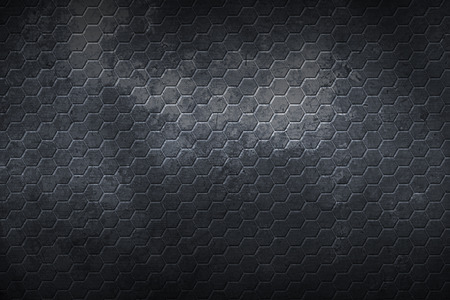 hexagon background with real texture. 3d illustration.の写真素材