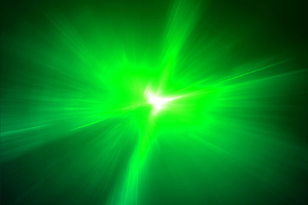 green circular glow wave. lighting effect abstract for game or scifi background.の写真素材