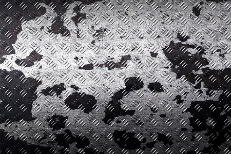 white grunge diamond plate. dirty rust metal background and texture. 3d illustration.の写真素材
