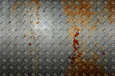 gray rust pattern metal for background and texture. 3d illustration.