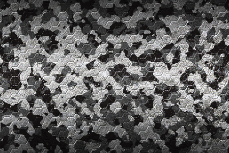 camouflage hexagon pattern blackground. 3D illustration