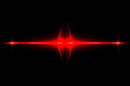 red circular wave glow. kaleidoscope lighting effect. abstract background for your business.の写真素材