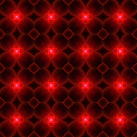 red and black light pattern background and texture. kaleidoscope design. illustration.の写真素材