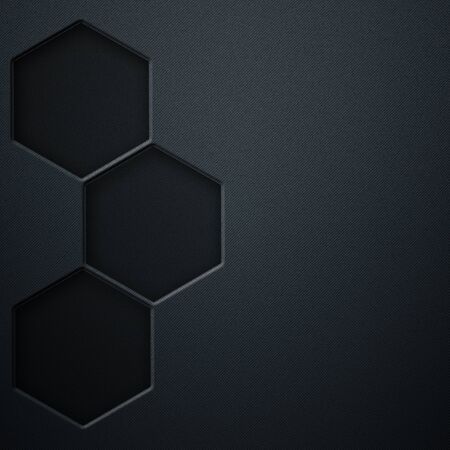 blue carbon fiber metal background and texture. material design. 3d illustration.