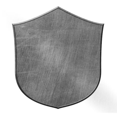 old metal sign board. white background isolated. 3d illustration design.の写真素材