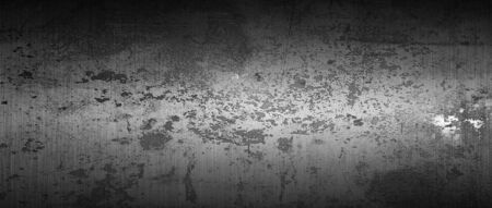 white and black scratch metal background and texture. illustration. extreme widescreen ratio.の写真素材