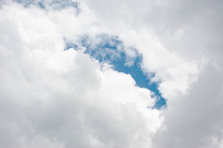 The skies with clouds that form as if it will rain.の写真素材