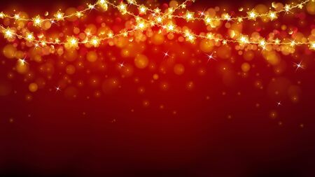 abstract Christmas background with glowing stars with glitterのイラスト素材