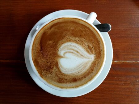 cup of cappuccinoの写真素材