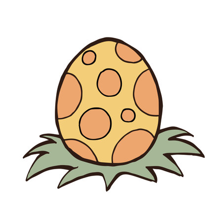 easter egg design, vector illustration eps10 graphic flat iconのイラスト素材