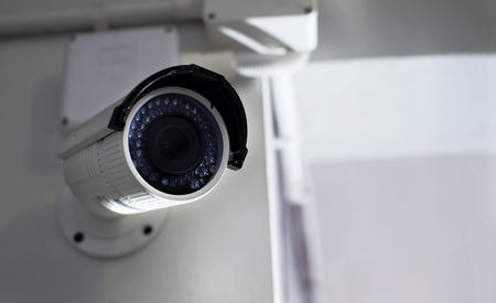 CCTV in buildingの写真素材