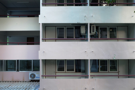 Old apartment buildingの写真素材