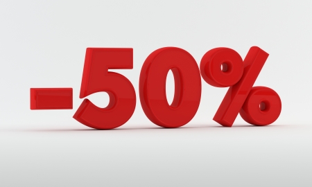 -50  Discountの写真素材