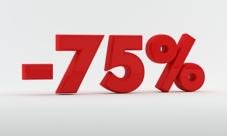 -75  Discountの写真素材