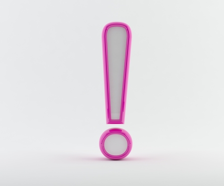 exclamation markの写真素材