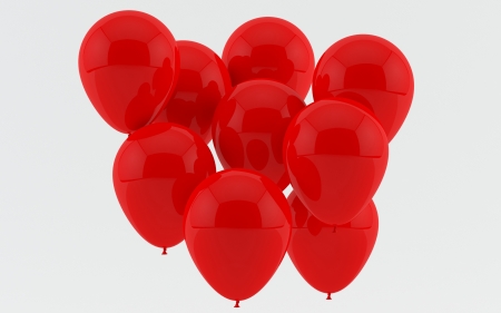 Group of red balloonsの写真素材