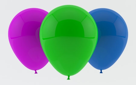 Three party balloonsの写真素材
