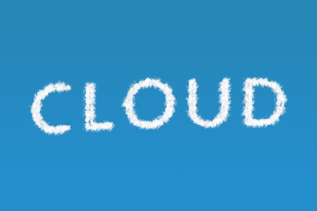 Cloud textの写真素材
